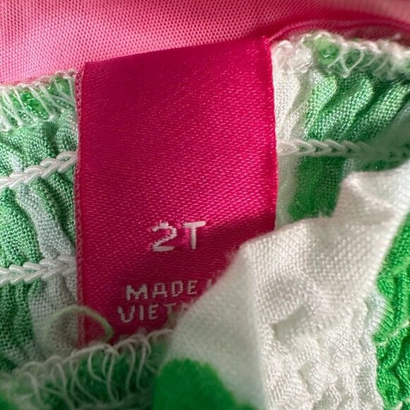 Lilly Pulitzer for Target green and white tropical toddler 2T jumpsuit - Picture 4 of 5